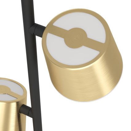 Eglo - LED podna lampa 3xGU10/4,6W/230V 3000K zlatna