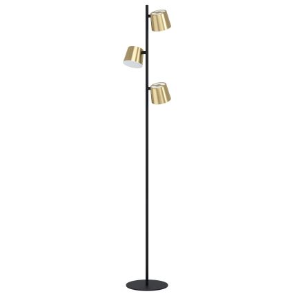Eglo - Podna LED lampa 3xGU10/4,6W/230V 3000K zlatna