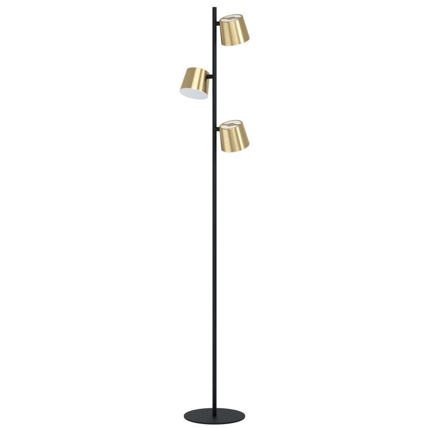Eglo - Podna LED lampa 3xGU10/4,6W/230V 3000K zlatna