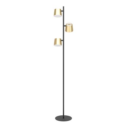 Eglo - Podna LED lampa 3xGU10/4,6W/230V 3000K zlatna