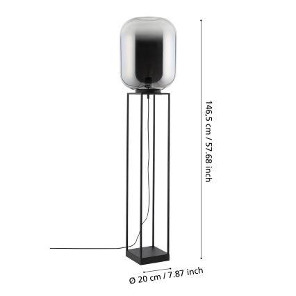Eglo - Podna lampa 1xE27/40W/230V dimno