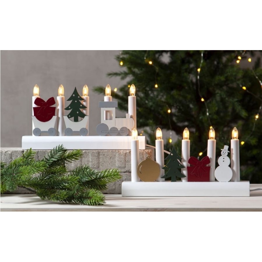 Eglo - Božićni svećnjak 5xE10/3W/230V