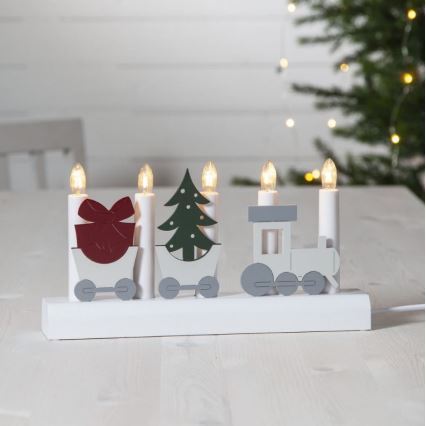 Eglo - Božićni svećnjak 5xE10/3W/230V
