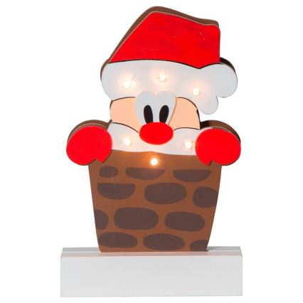 Eglo - LED božićna dekoracija 6xLED/0,06W/2xAA Deda Mraz