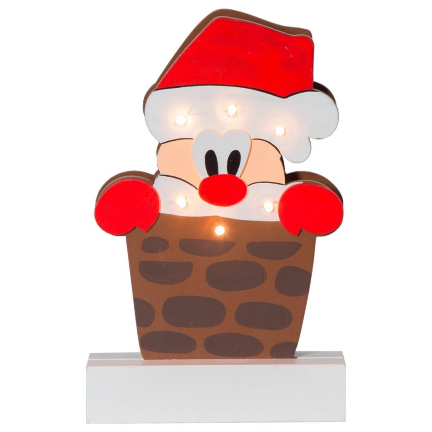 Eglo - LED božićna dekoracija 6xLED/0,06W/2xAA Deda Mraz