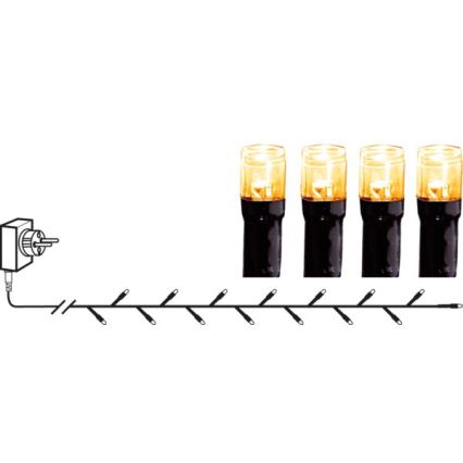 Eglo - LED Božićne spoljašnje lampice 180xLED 17,6m IP44 topla bela