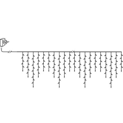 Eglo - LED božićni niz za spoljašnju upotrebu, 240 LED, dužina 6,4 m, topla bela, IP44