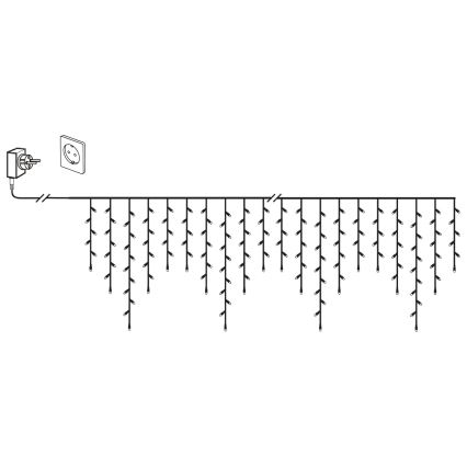 Eglo 410825 - LED Božićne spoljašnje lampice 960xLED/29x0,55m IP44 topla bela