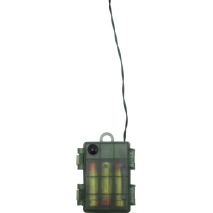 Eglo - LED Vanjski božićni vijenac sa senzorom 20xLED/0,064W/3xAA IP44 pr. 38 cm