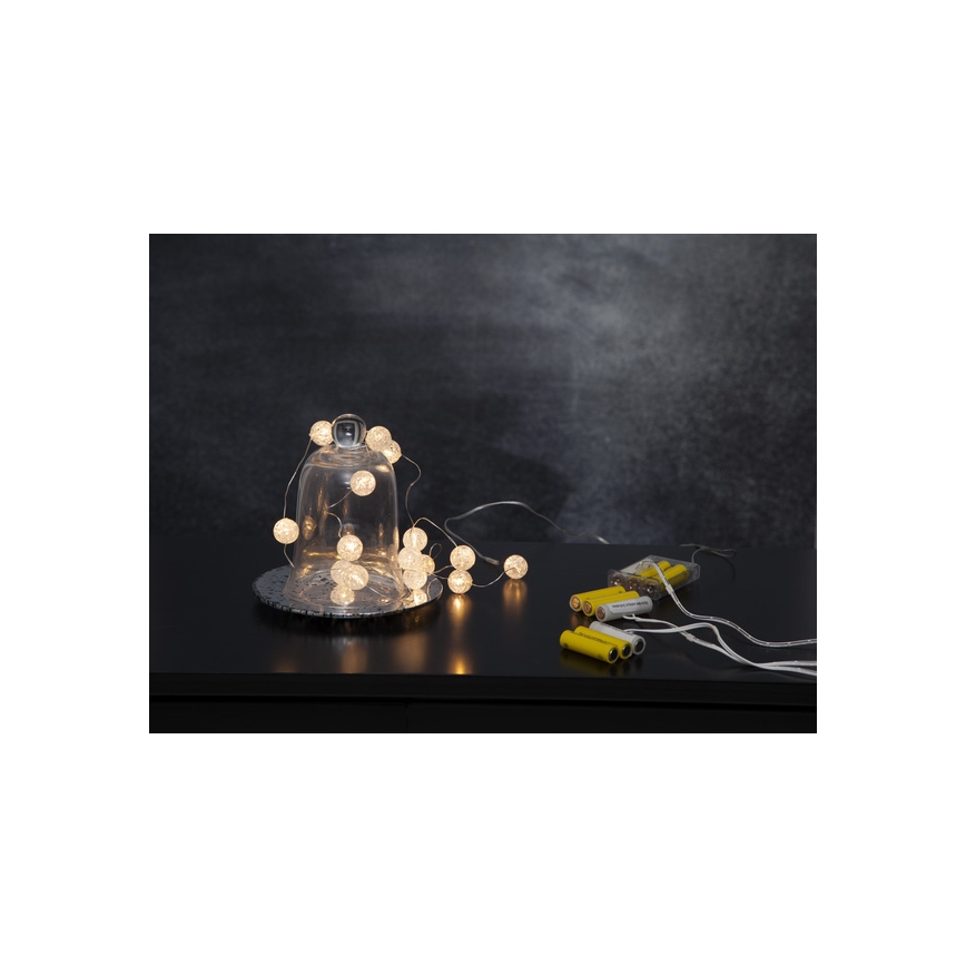 Eglo - LED Božićne lampice15xLED/3xAA 1,4m