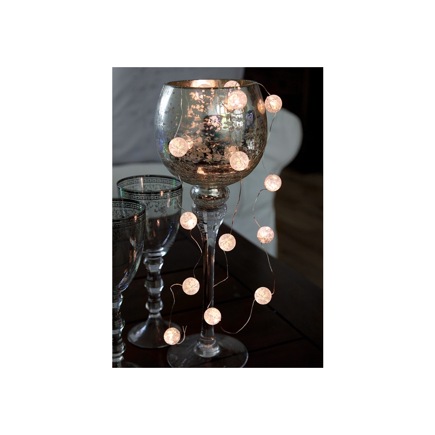 Eglo - LED Božićne lampice15xLED/3xAA 1,4m