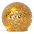 Eglo 411344 - LED Božićna dekoracija STAR FALL 10xLED/2xAA pr. 10 cm zlatna