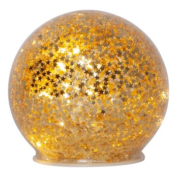 Eglo 411344 - LED Božićna dekoracija STAR FALL 10xLED/2xAA pr. 10 cm zlatna