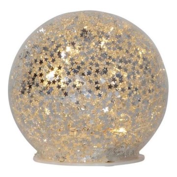 Eglo 411345 - LED Božićna dekoracija STAR FALL 10xLED/2xAA pr. 10 cm srebrno