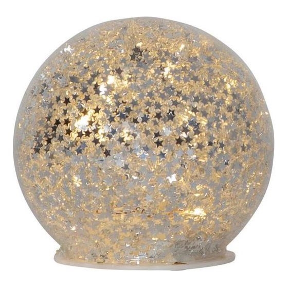 Eglo 411345 - LED Božićna dekoracija STAR FALL 10xLED/2xAA srebrno