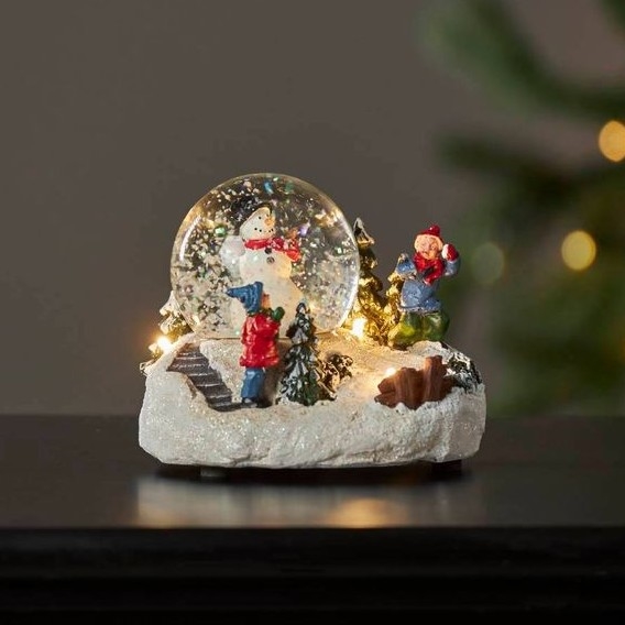 Eglo 411482 - LED Božićna dekoracija WINTERVILLE LED/2xAAA snježna SFERA