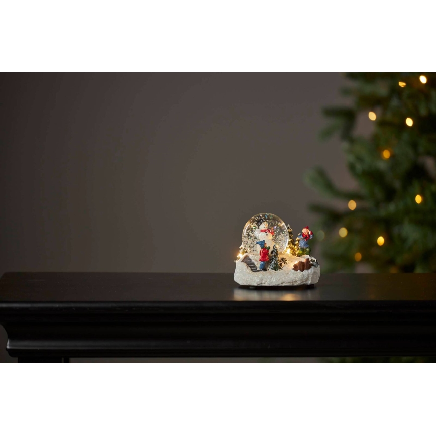 Eglo 411482 - LED Božićna dekoracija WINTERVILLE LED/2xAAA snježna SFERA