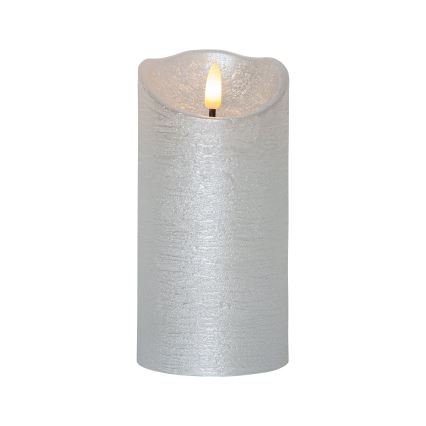 Eglo 411514 - LED Božićna dekoracija FLAME LED/0,03W/2xAA srebrno