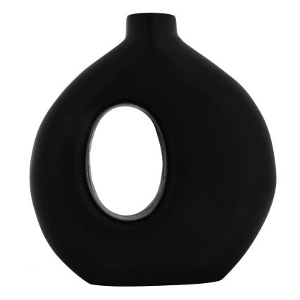 Eglo - Drvena vaza 16,5x18 cm crno