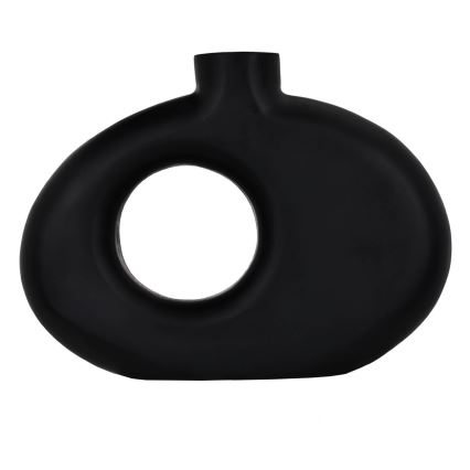 Eglo - Drvena vaza 18x25,5 cm crno