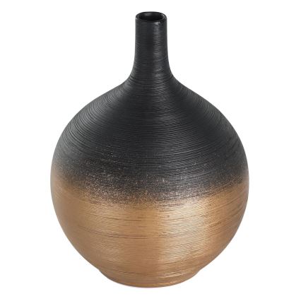 Eglo - Keramička vaza 22x16 cm crno/zlatna