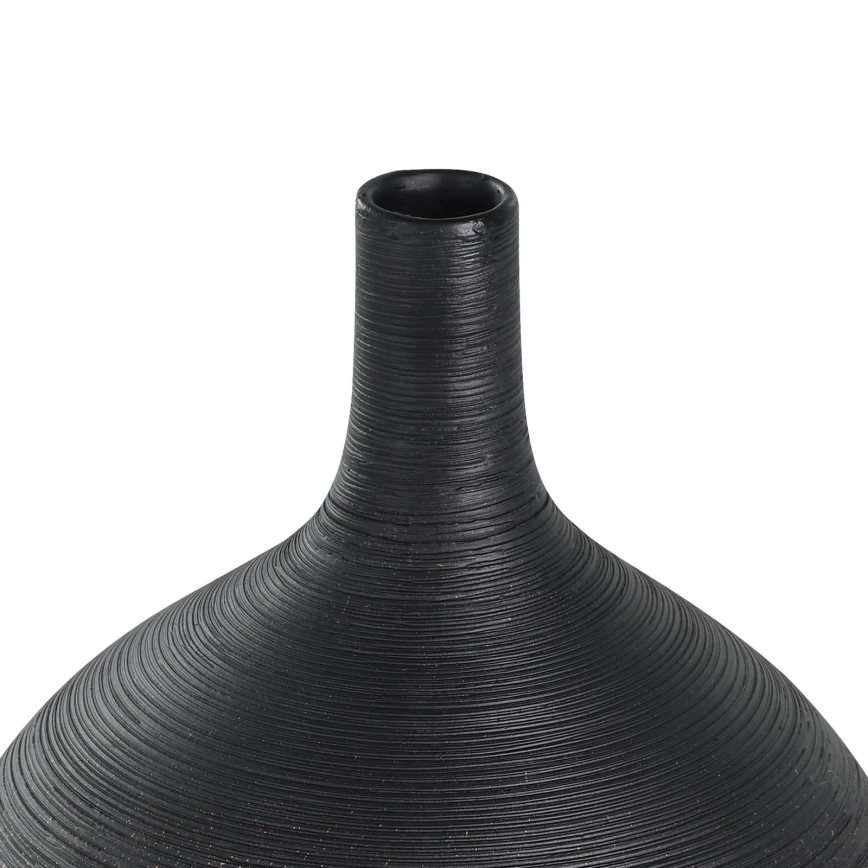 Eglo - Keramička vaza 22x16 cm crno/zlatna
