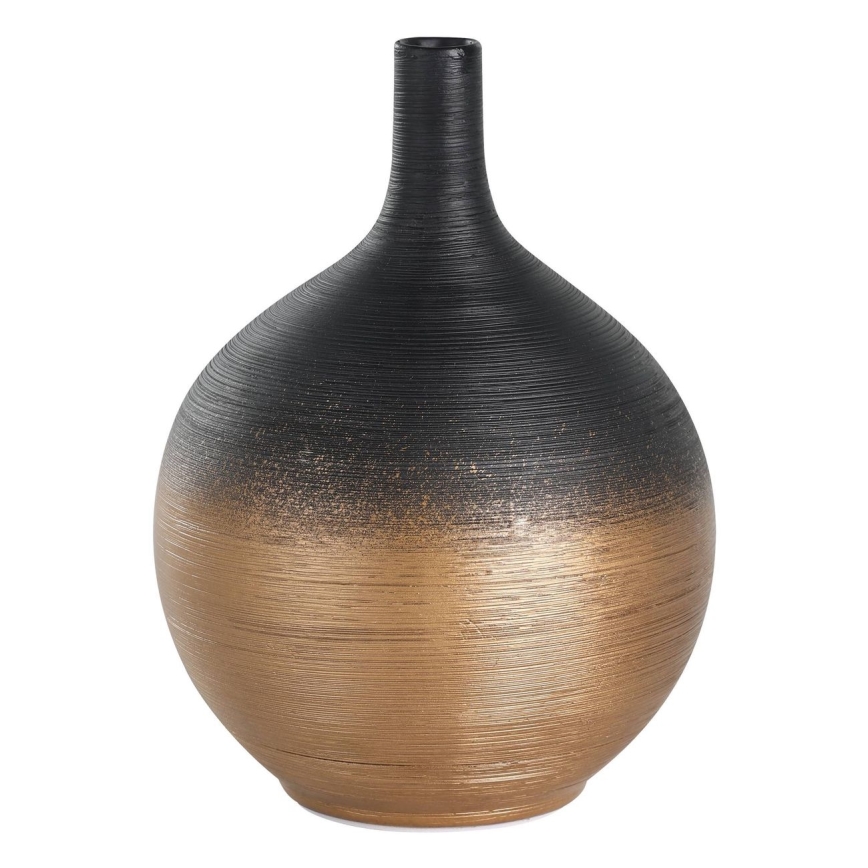 Eglo - Keramička vaza 22x16 cm crno/zlatna