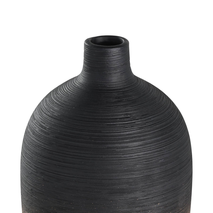 Eglo - Keramička vaza 28x12,5 cm crno/zlatna