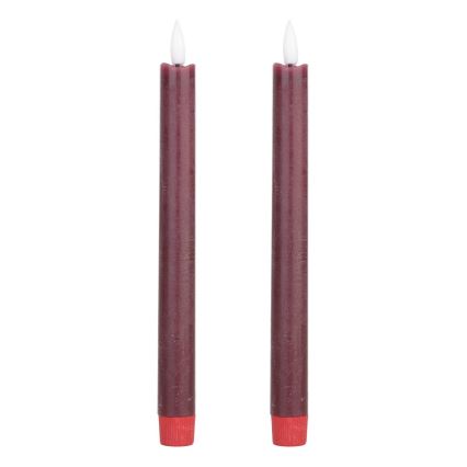 Eglo - SET 2x LED Sveća LED/1xAAA 24,5 cm crveno