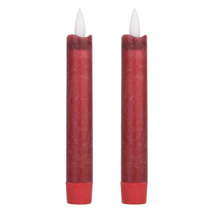 Eglo - SET 2x LED Sveća LED/1xAAA 15 cm crveno