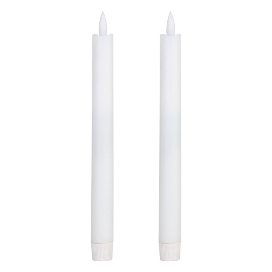 Eglo - SET 2x LED Sveća LED/1xAAA 24,5 cm bela