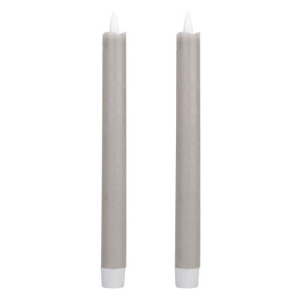 Eglo - SET 2x LED Sveća LED/1xAAA 24,5 cm sivo