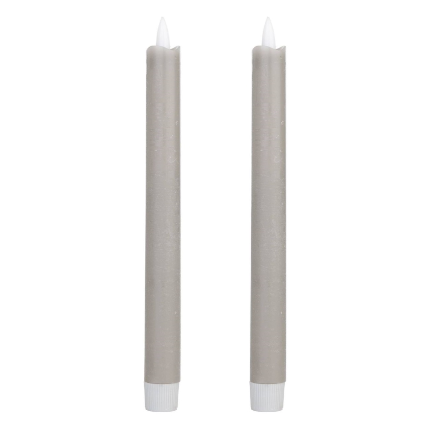 Eglo - SET 2x LED Sveća LED/1xAAA 24,5 cm sivo