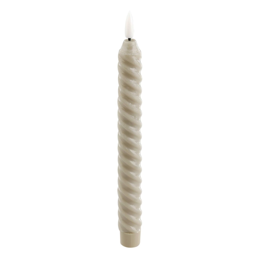 Eglo - SET 2x LED Sveća LED/1xAAA 24,5 cm bež