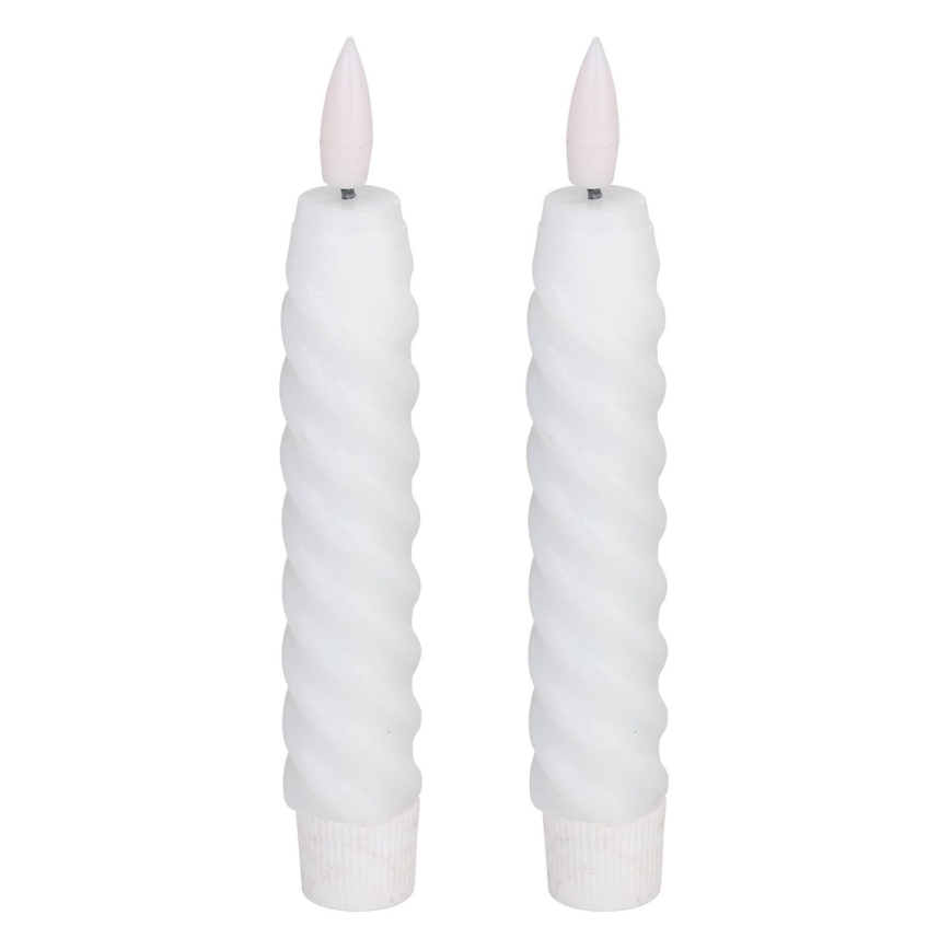 Eglo - SET 2x LED Sveća LED/1xAAA 15 cm bela