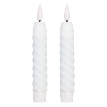 Eglo - SET 2x LED Sveća LED/1xAAA 15 cm bela