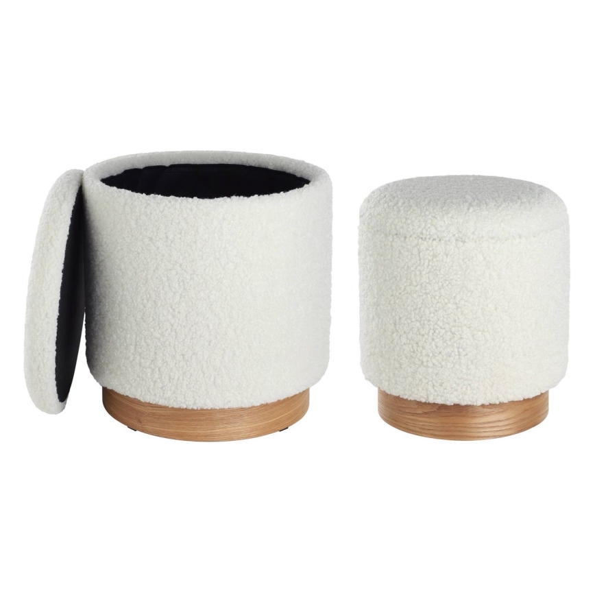 Eglo - Set 2x Hoklica pr. 30,5/37 cm bela