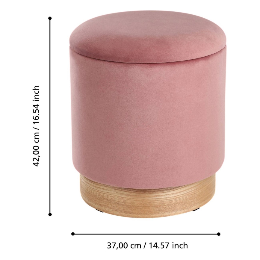 Eglo - Set 2x Hoklica pr. 30,5/37 cm roze