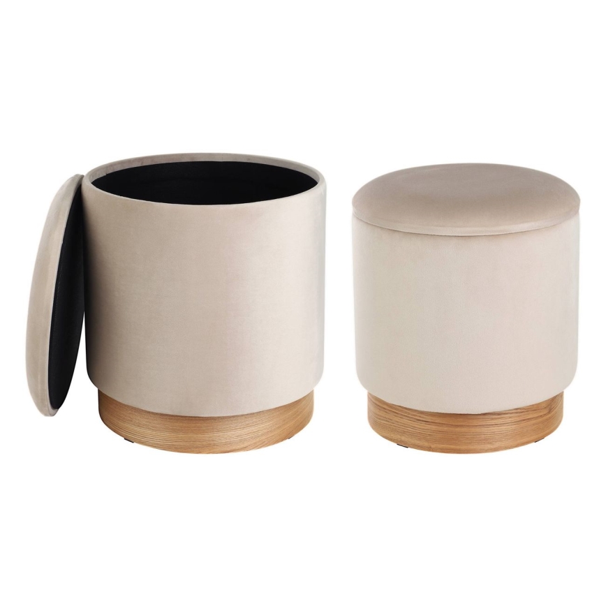 Eglo - Set 2x Hoklica pr. 30,5/37 cm bež