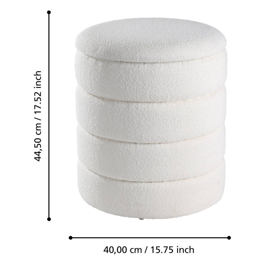 Eglo - Set 2x Hoklica pr. 33,5/40 cm bela