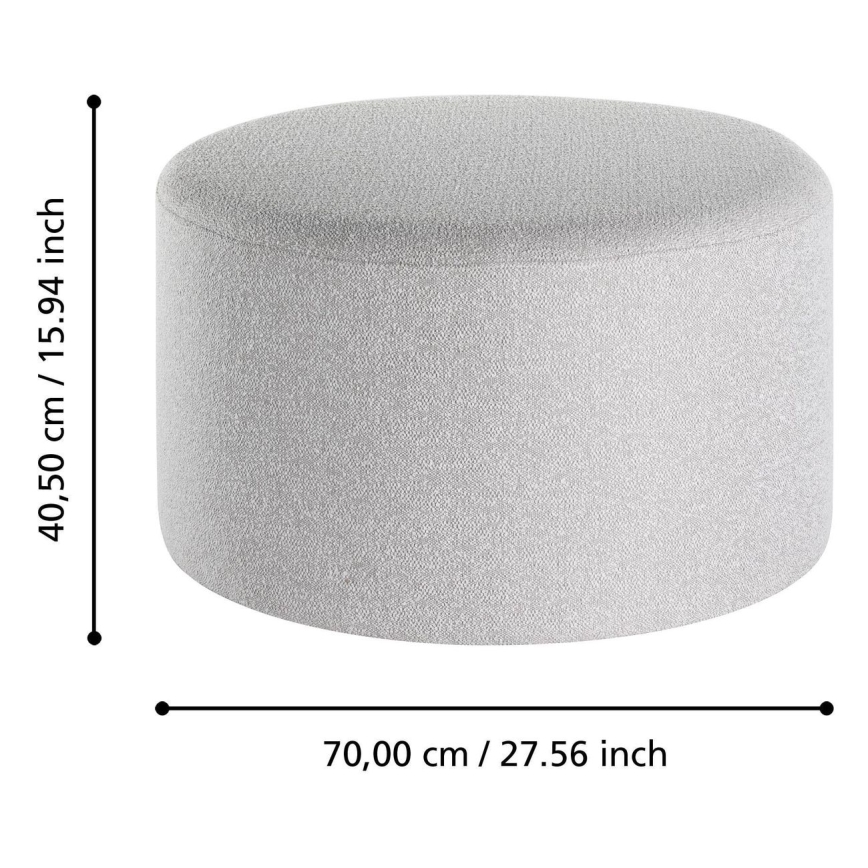 Eglo - Set 2x Hoklica pr. 45,5/70 cm sivo