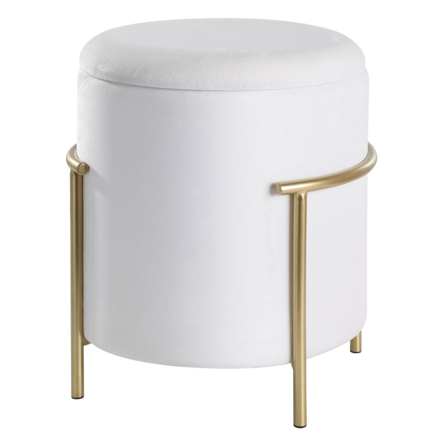 Eglo - Tabure 46x41 cm bela/zlatna