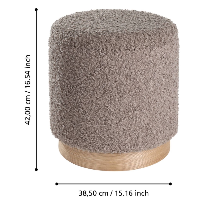 Eglo - SET 2x Tabure preč. 31,5/38,5 cm braon