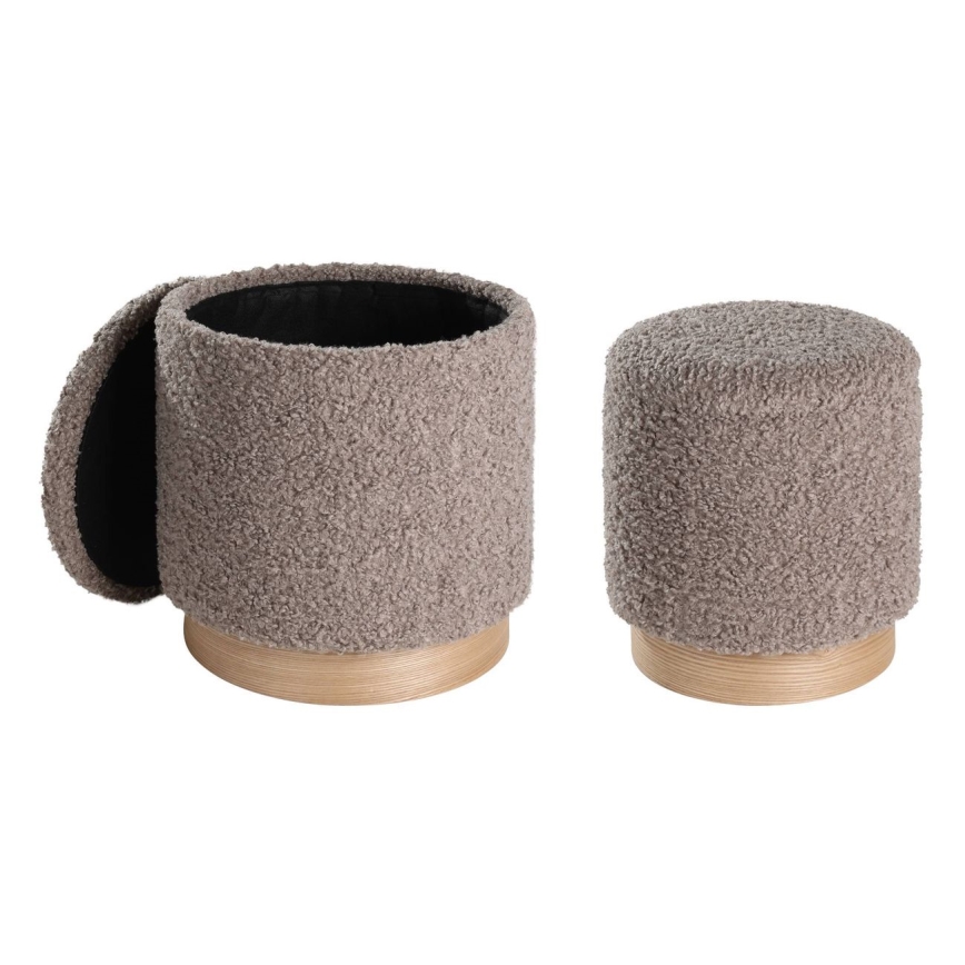 Eglo - Set 2x Hoklica pr. 31,5/38,5 cm braon