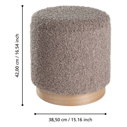 Eglo - Set 2x Hoklica pr. 31,5/38,5 cm braon