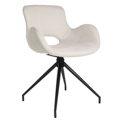 Eglo - Trpezarijska stolica 82x58 cm krem/crna