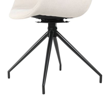 Eglo - Trpezarijska stolica 82x58 cm krem/crna