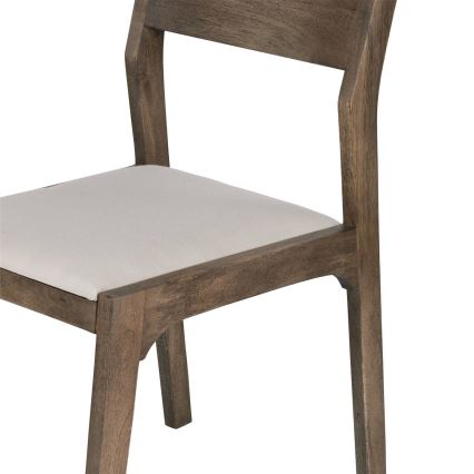 Eglo - Trpezarijska stolica 84x55 cm braon/kremasta