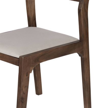 Eglo - Trpezarijska stolica 84x55 cm braon/kremasta