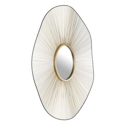 Eglo - Zidno ogledalo pr. 76 cm zlatna/crno